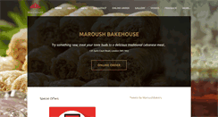 Desktop Screenshot of maroushbakehouse.com